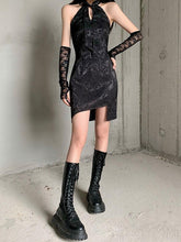 Gothic Neckholder Minikleid